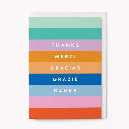 Kaart Thanks Merci