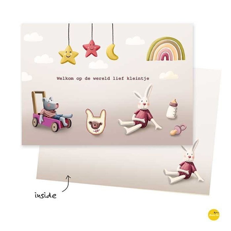 Kaart Welkom Op De Wereld Kleintje