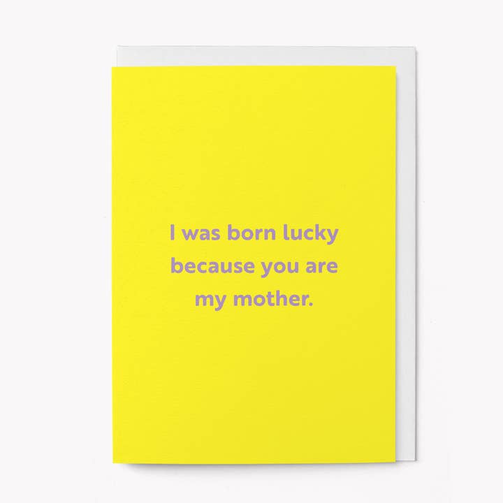Kaart Born Lucky
