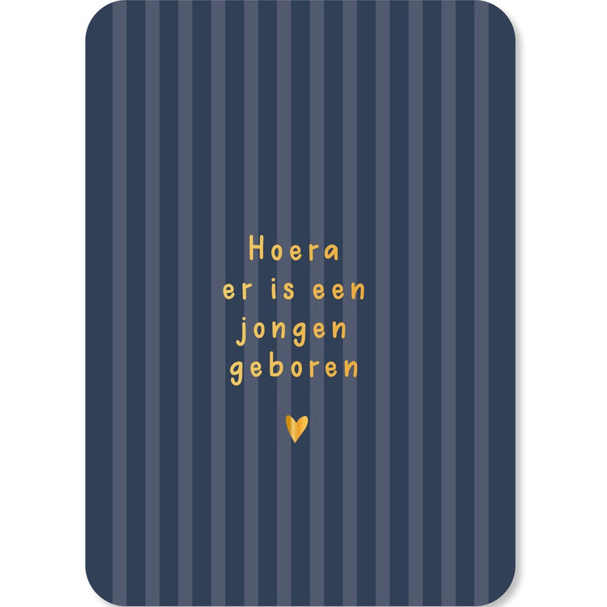 Kaart Hoera Er Is Een Jongen Geboren