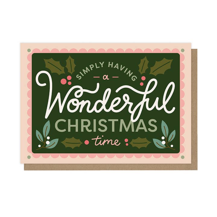 Kaart Wonderful Christmas Time