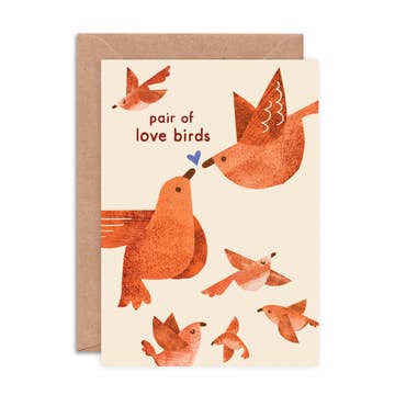 Kaart Pair Of Love Birds