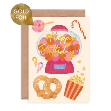 Kaart Kaart Birthday Snacks