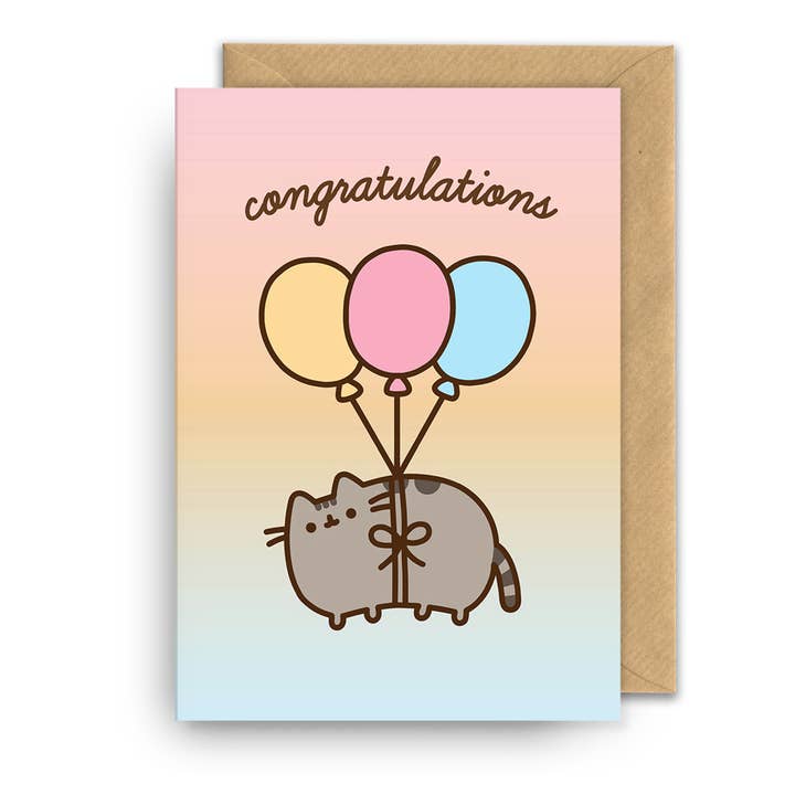 Kaart Congratulations | Pusheen