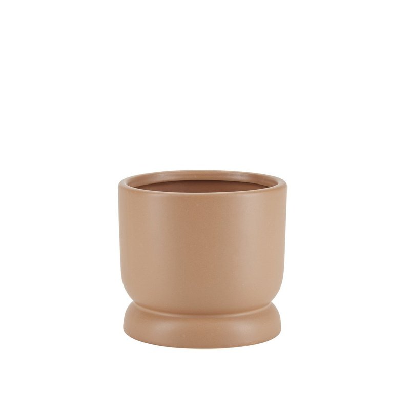 Bloempotje op voet | Oker | M