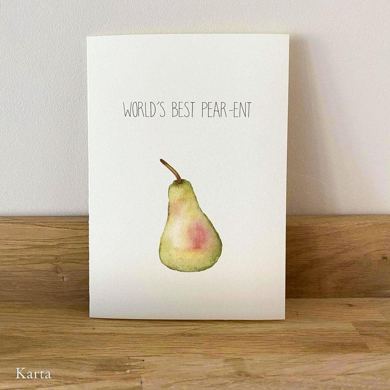 Kaart World's Best Pear-ent