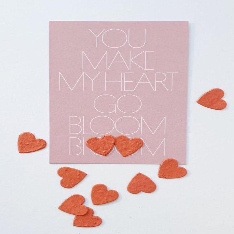 Send & Grow Kaart | You Make My Heart Go Bloom Bloom