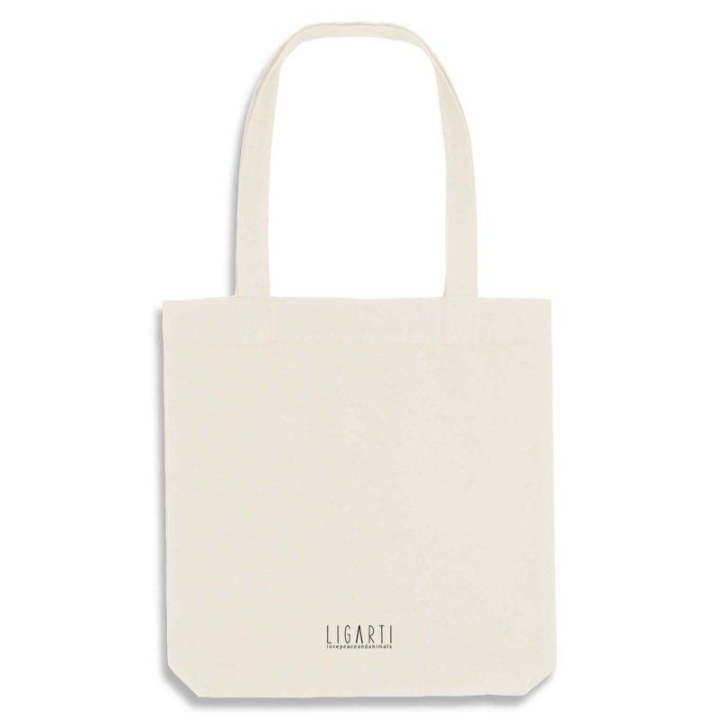 Stevige jute boodschappentas De Ontmoeting - naturel