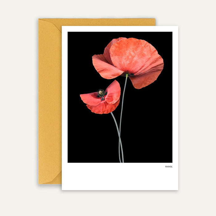 Card poppy 04 | Black Edition