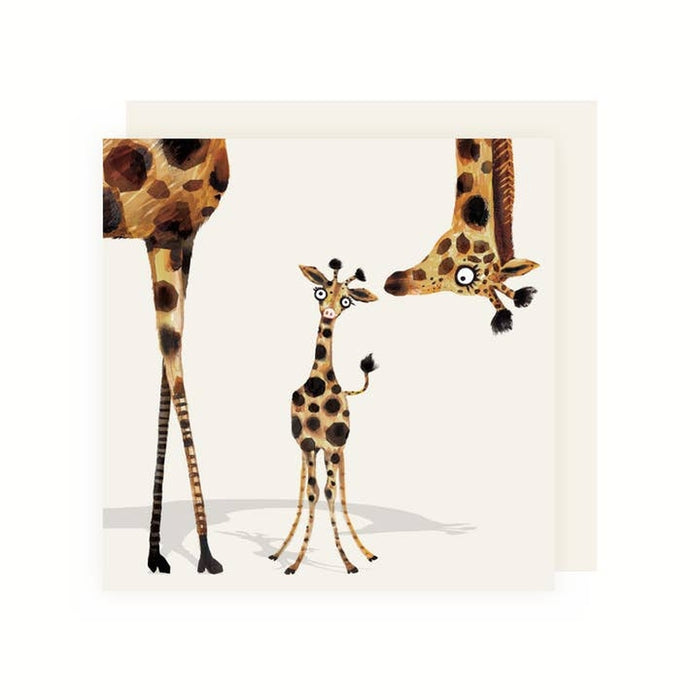 Card baby giraffe