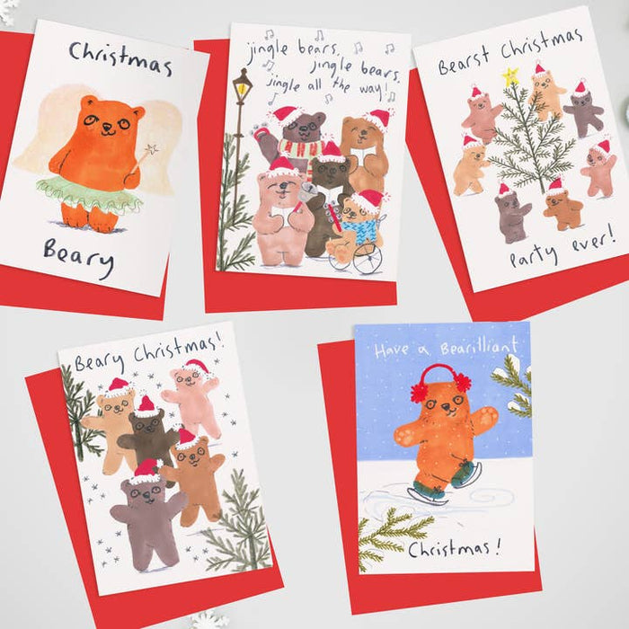 Beary Christmas card set