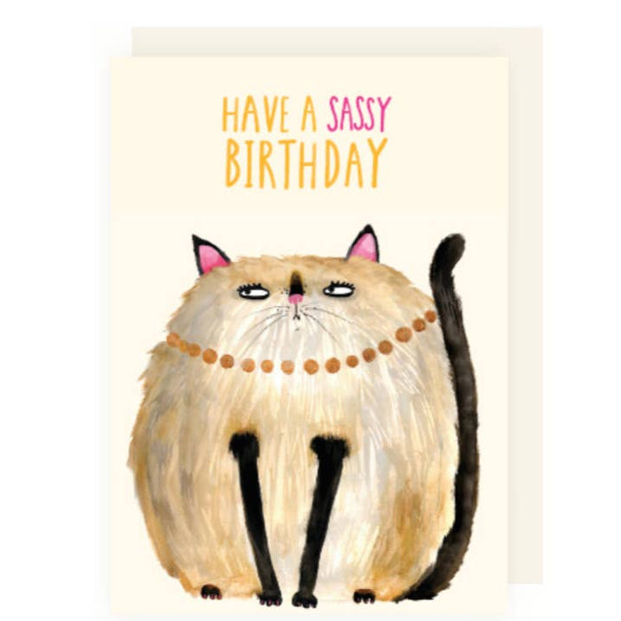 Map Sassy Cat Birthday