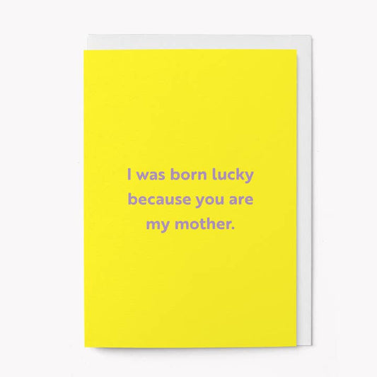 Kaart Born Lucky