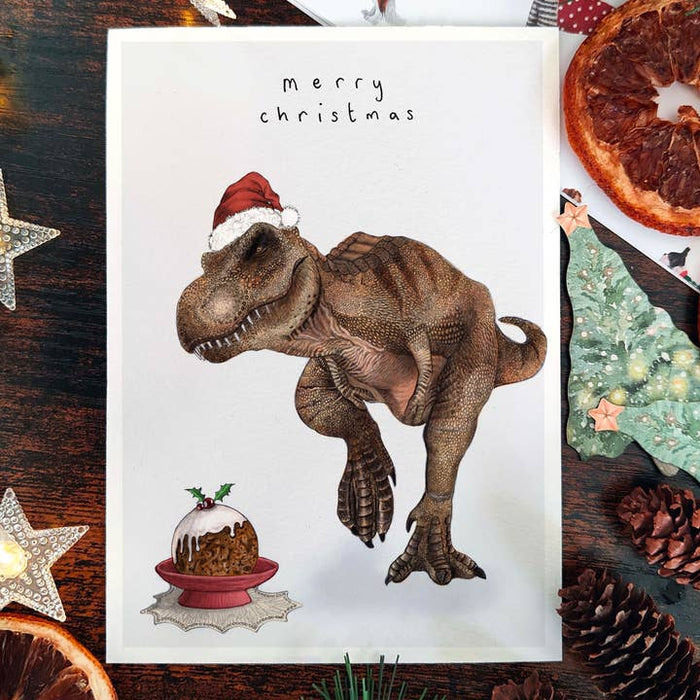 Map T-Rex Christmas