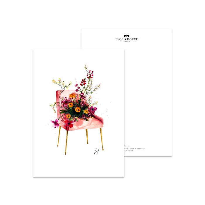 Postcard Flower Chair | An envelope