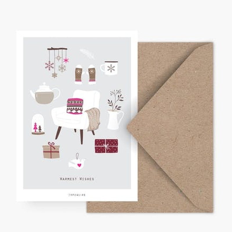 Kaart Warmest Wishes