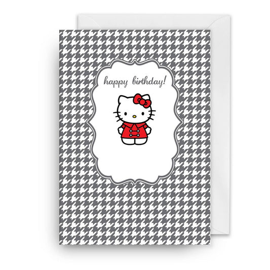 Kaart Hello Kitty Happy Birthday | Pattern