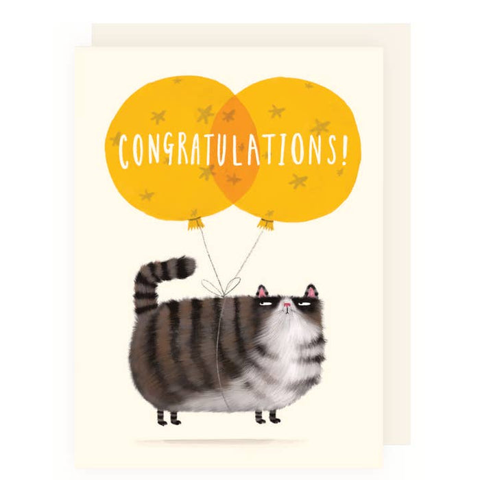 Map Congratulations | Cat balloon