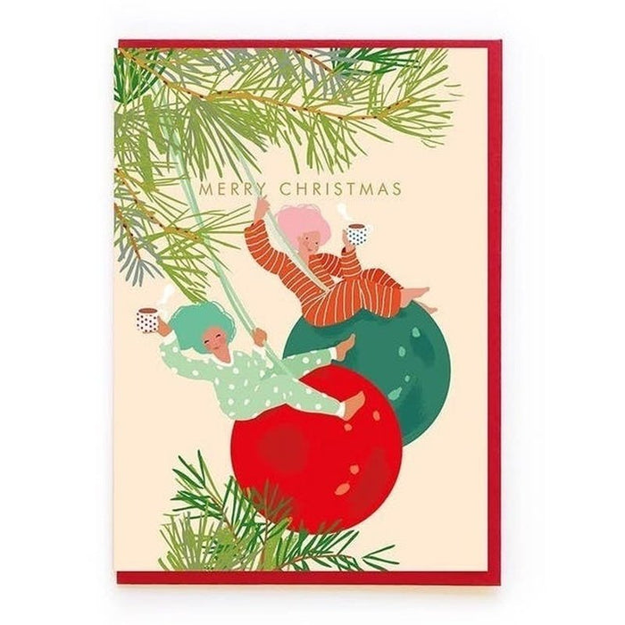 Kaart Merry Christmas | Bauble Girls Krossproducts | De online winkel voor hebbedingetjes