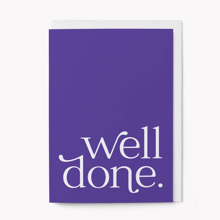 Kaart Well Done