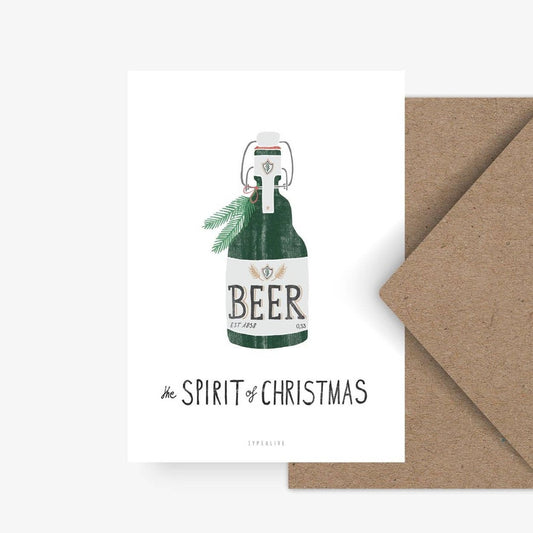 Kaart The Spirit Of Christmas | Beer
