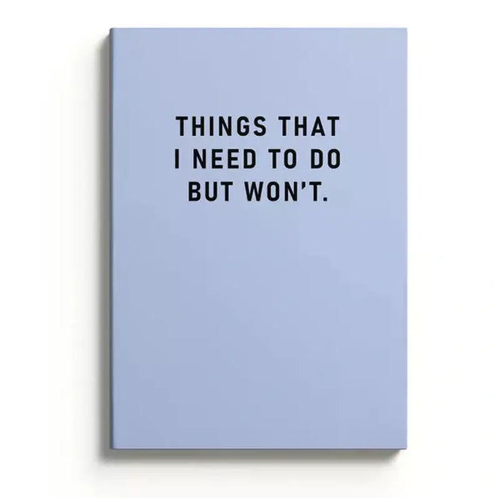 A5 notebook Things I Need to Do