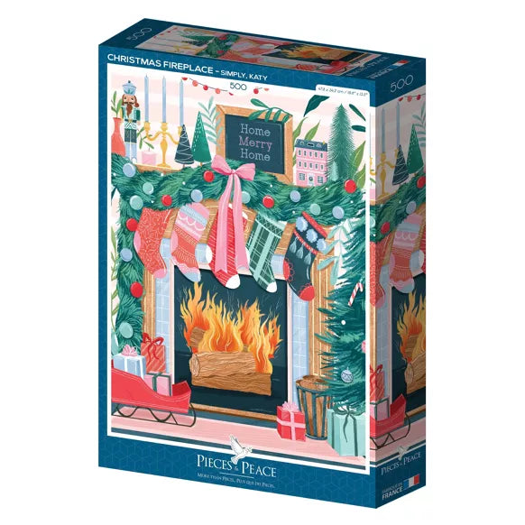 Pieces & Peace Puzzle Christmas Fireplace 500 pieces