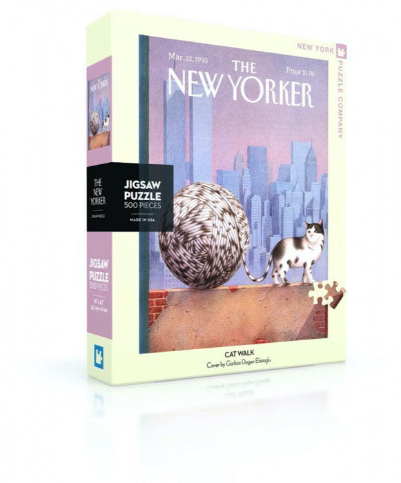 New York Puzzle Company Cat Walk Puzzle 500 pieces | New Yorker Cover