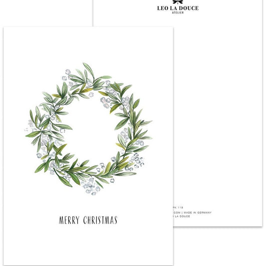 Kaart Christmas Wreath