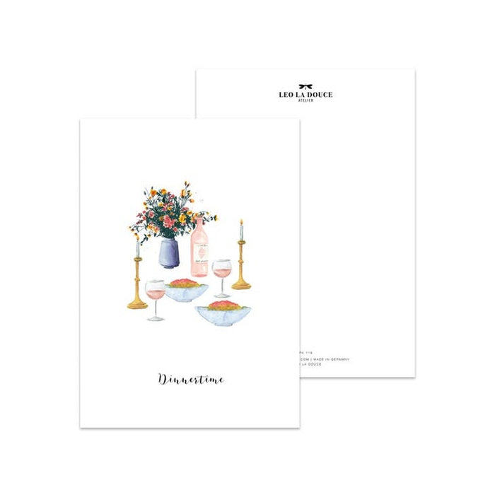 Postcard Dinnertime | An envelope