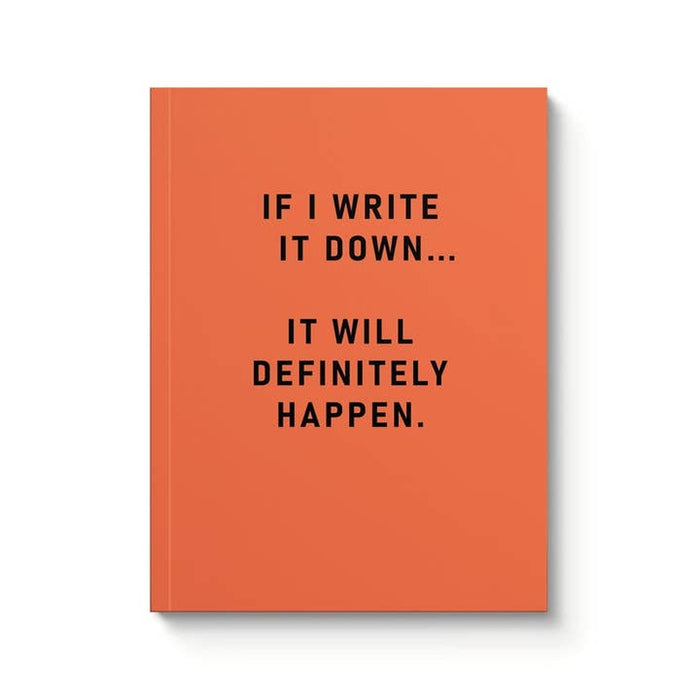 A notebook definitely happen