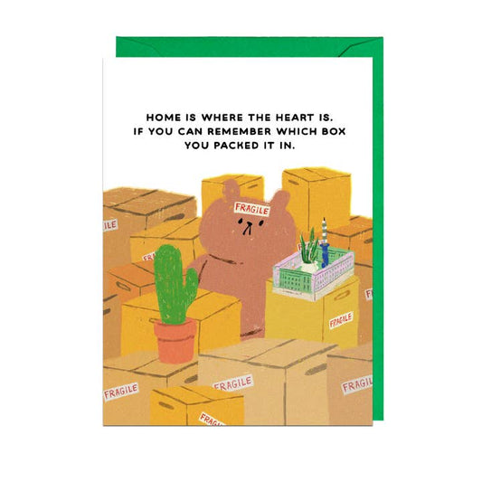 Kaart Home Is Where The Heart Is