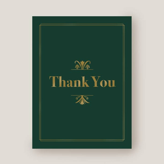 Map Thank You | Green-Gold | Envelope