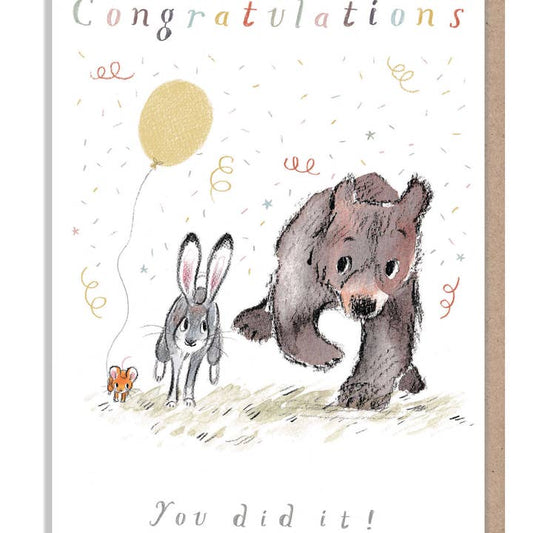 Kaart Congratulations You Did It!