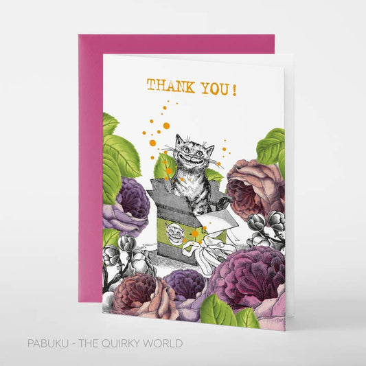 Kaart Thank You Cat