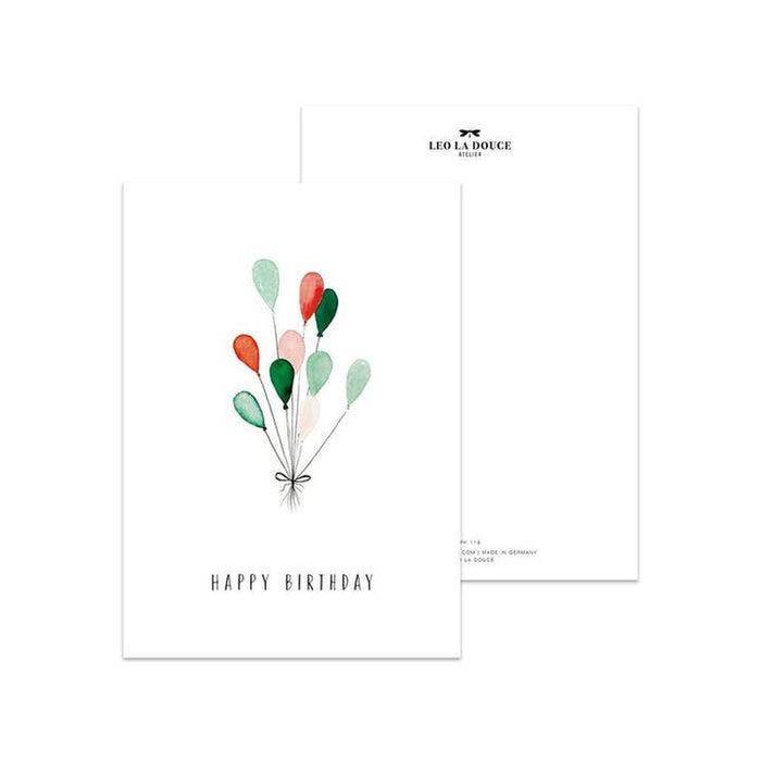 Map Happy Birthday | Balloons | Envelope