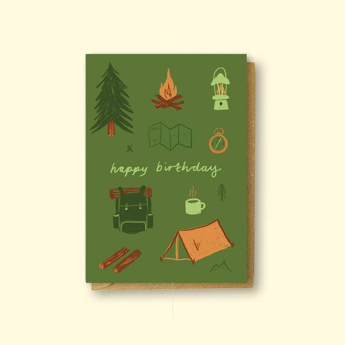 Map Happy Birthday Camper