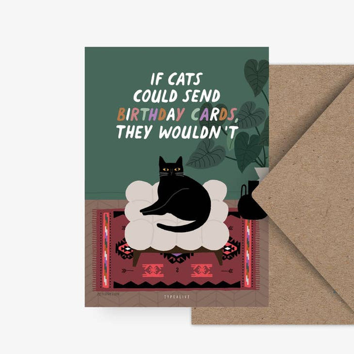 Map If Cats Could Send Birthday Cards | An envelope