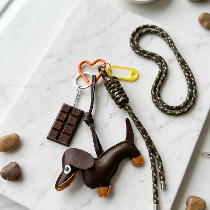 Lea Bag Charm Choco