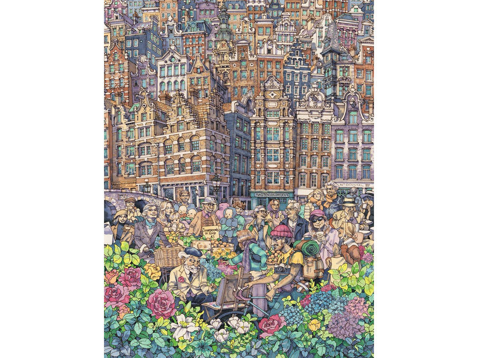 New York Puzzle Company Dam Charming City Puzzle 1000 pieces