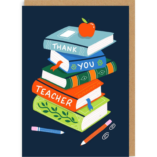 Kaart Thank You Teacher Books
