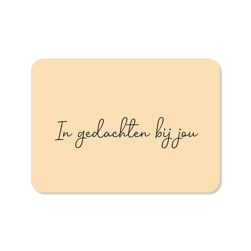 Kaart In Gedachten Bij Jou | Met Envelop