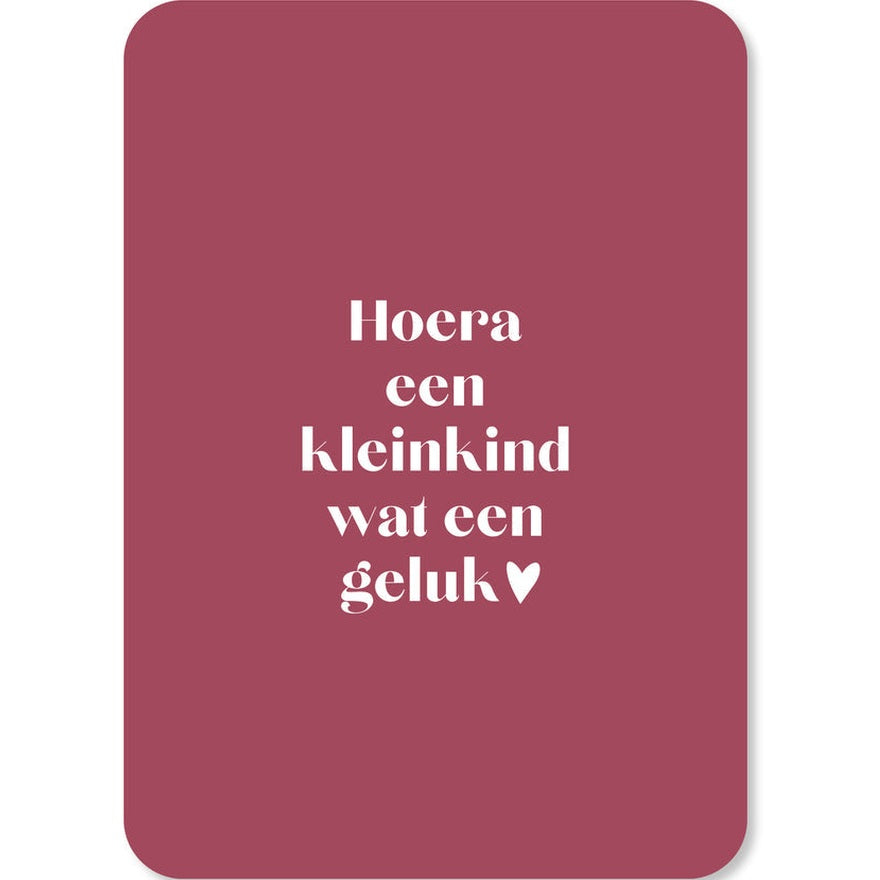 Kaart Hoera Een Kleinkind Wat Een Geluk