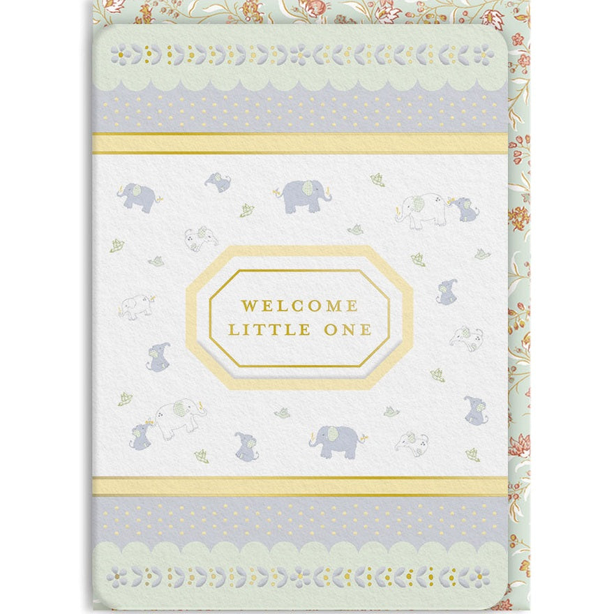 Kaart Welcome Little One Elephant