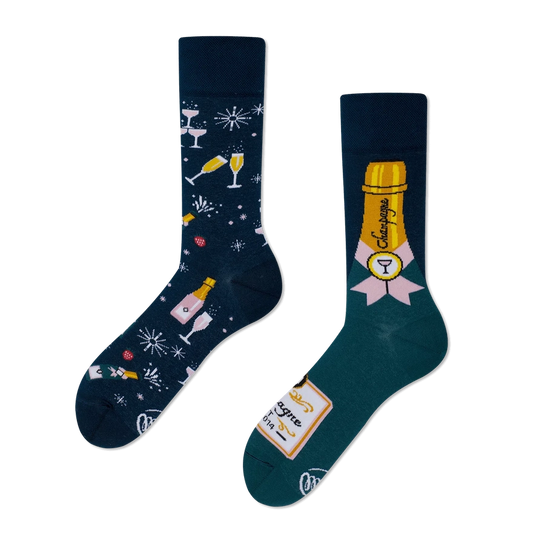 Many Mornings Champagne Shower Sokken