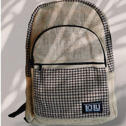 Niraj Backpack & Ravi Checkered Crossbody Bag Bundel
