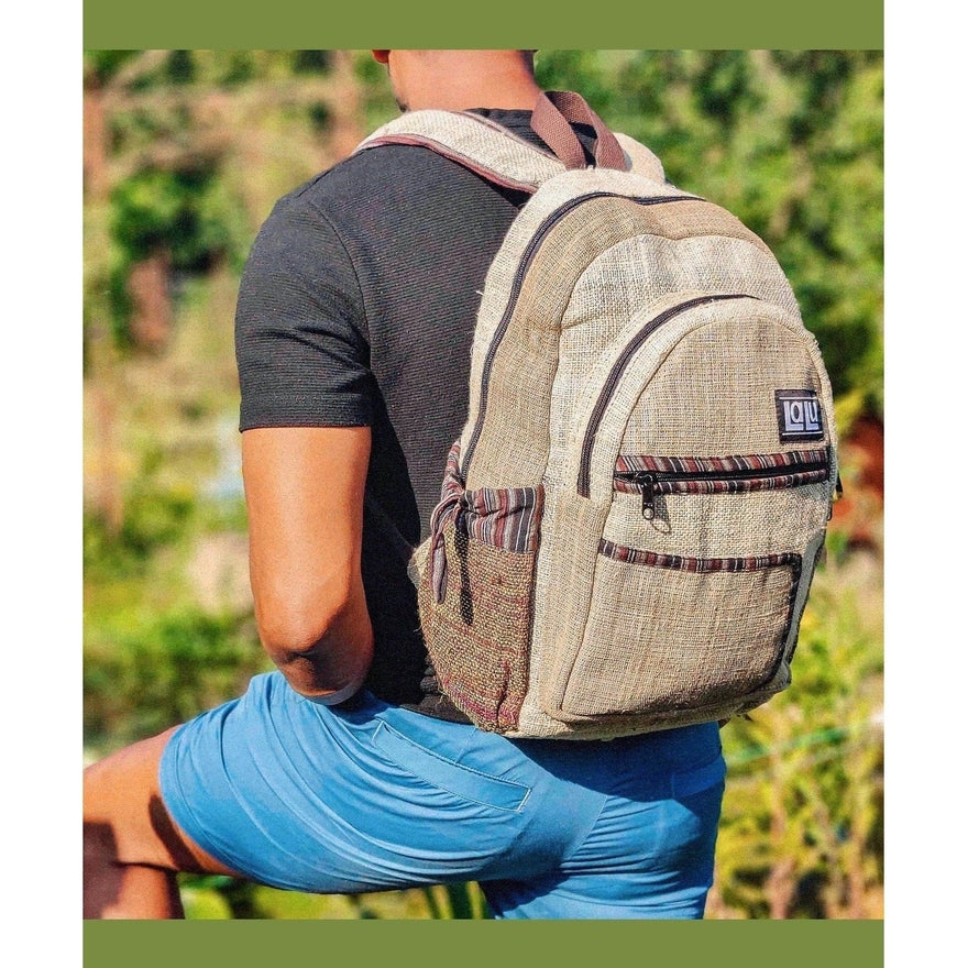 Rupa Natural Backpack | Organic Hemp and Nettle