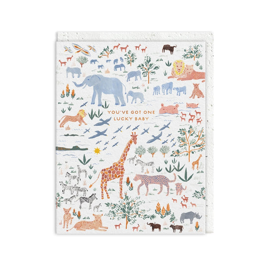 Kaart One Lucky Baby