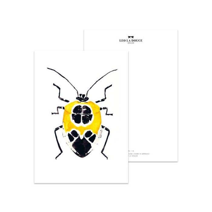 Card Yellow Beetle | An envelope