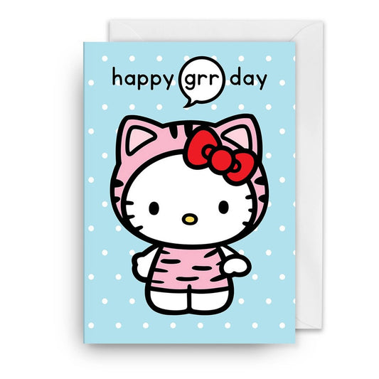 Kaart Hello Kitty Happy Grr Day